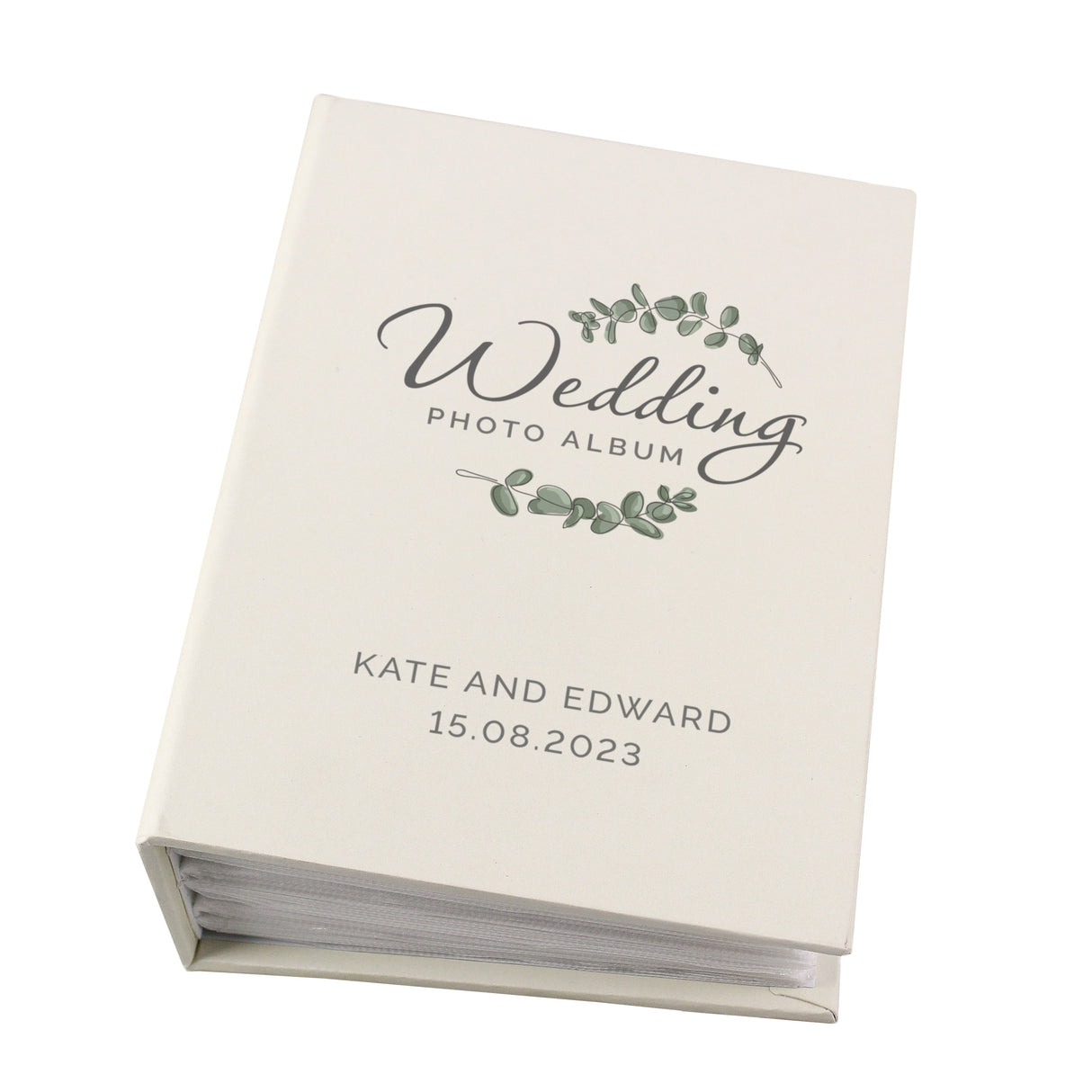 Personalised Botanical Wedding 6x4 Photo Album with Sleeves - Shop Photo Albums At Gift Moments - 4