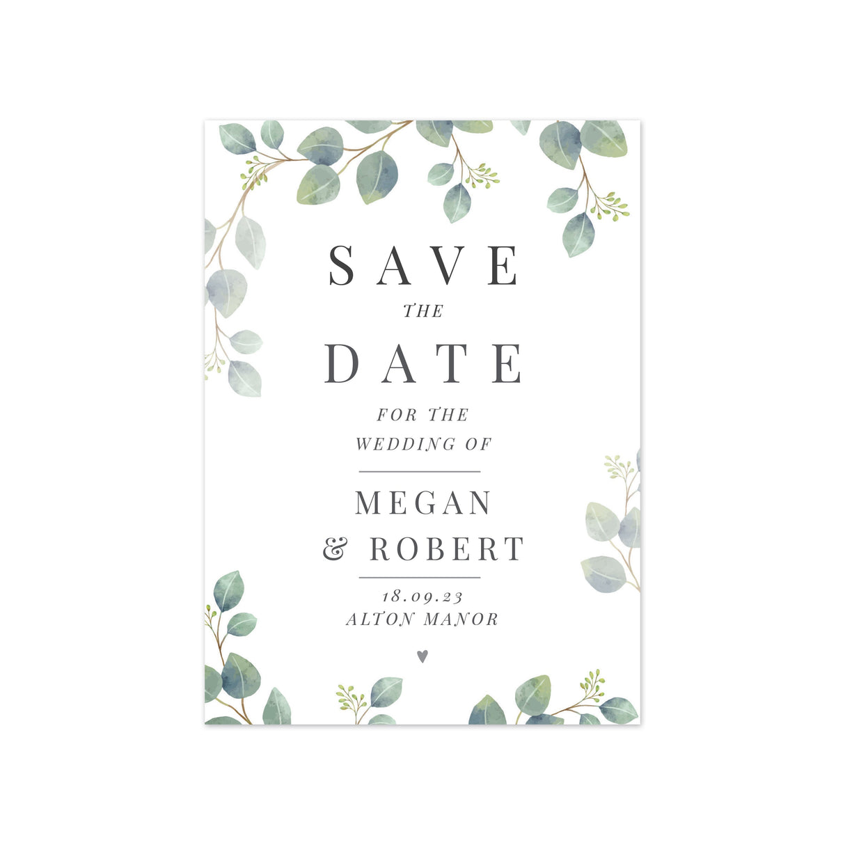 Personalised Botanical Wedding Save the Dates Pack of 36 - Shop Keepsakes At Gift Moments - 5