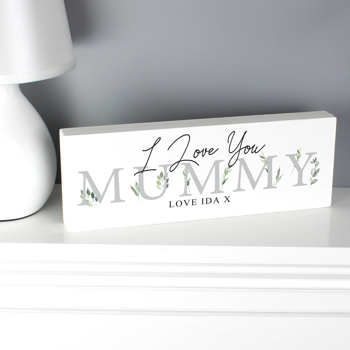 Personalised Botanical Wooden Block Sign: 4 - Signs & Plaques By Gift Moments