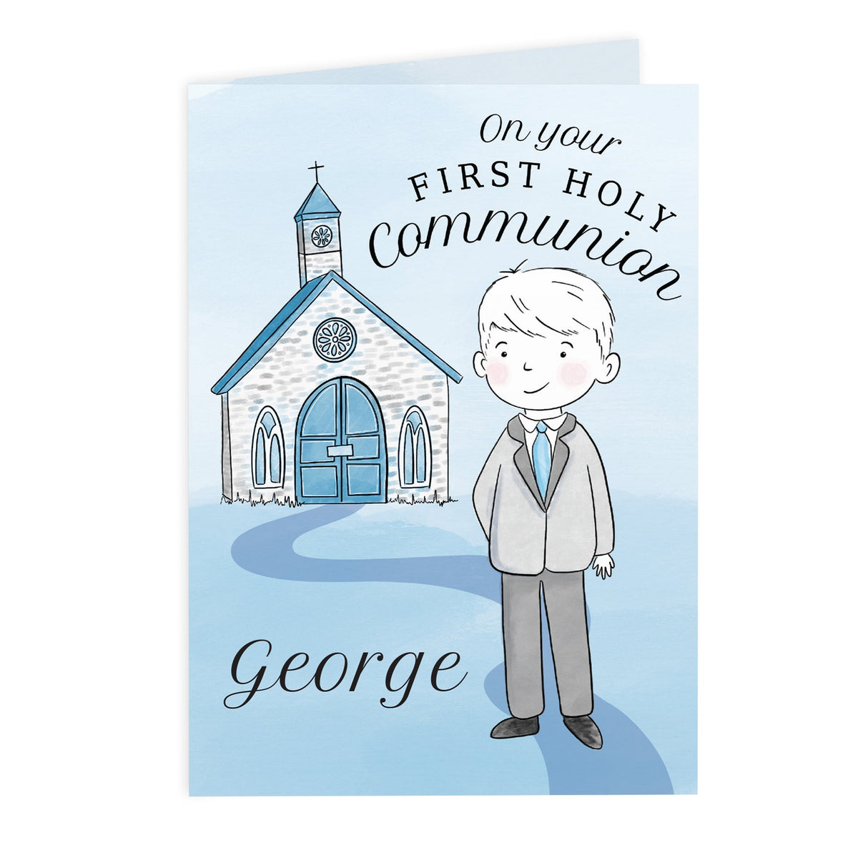 Personalised Boys First Holy Communion Card: 2 - Greeting Cards By Gift Moments