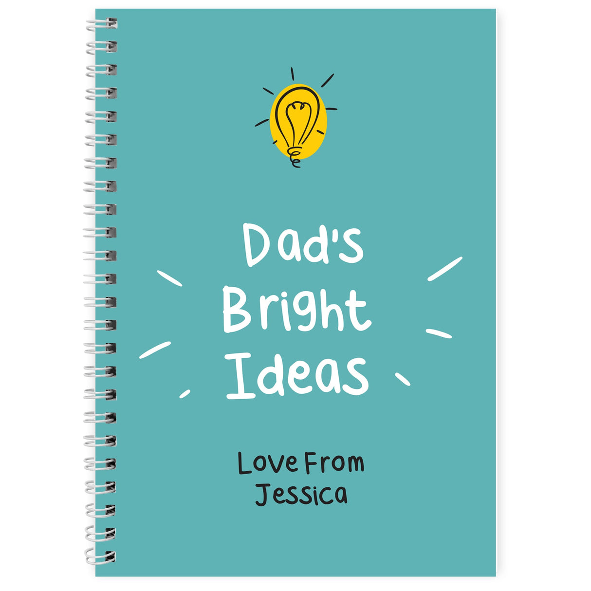 Personalised Bright Ideas A5 Notebook: 4 - Notebooks By Gift Moments