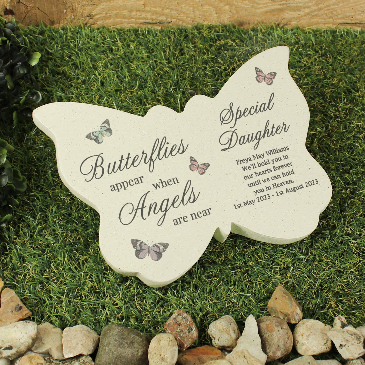 Personalised Butterflies Appear Memorial Resin Butterfly: 2 - Memorials By Gift Moments