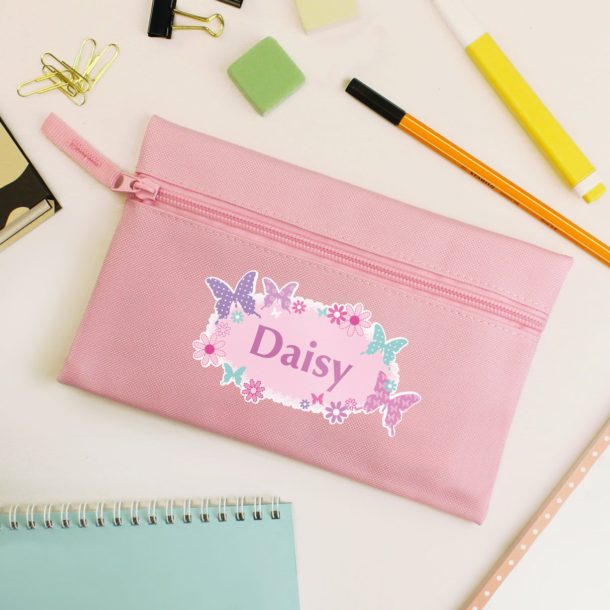 Personalised Butterfly Pencil Case - Shop Pencil Cases & Sets At Gift Moments - 1