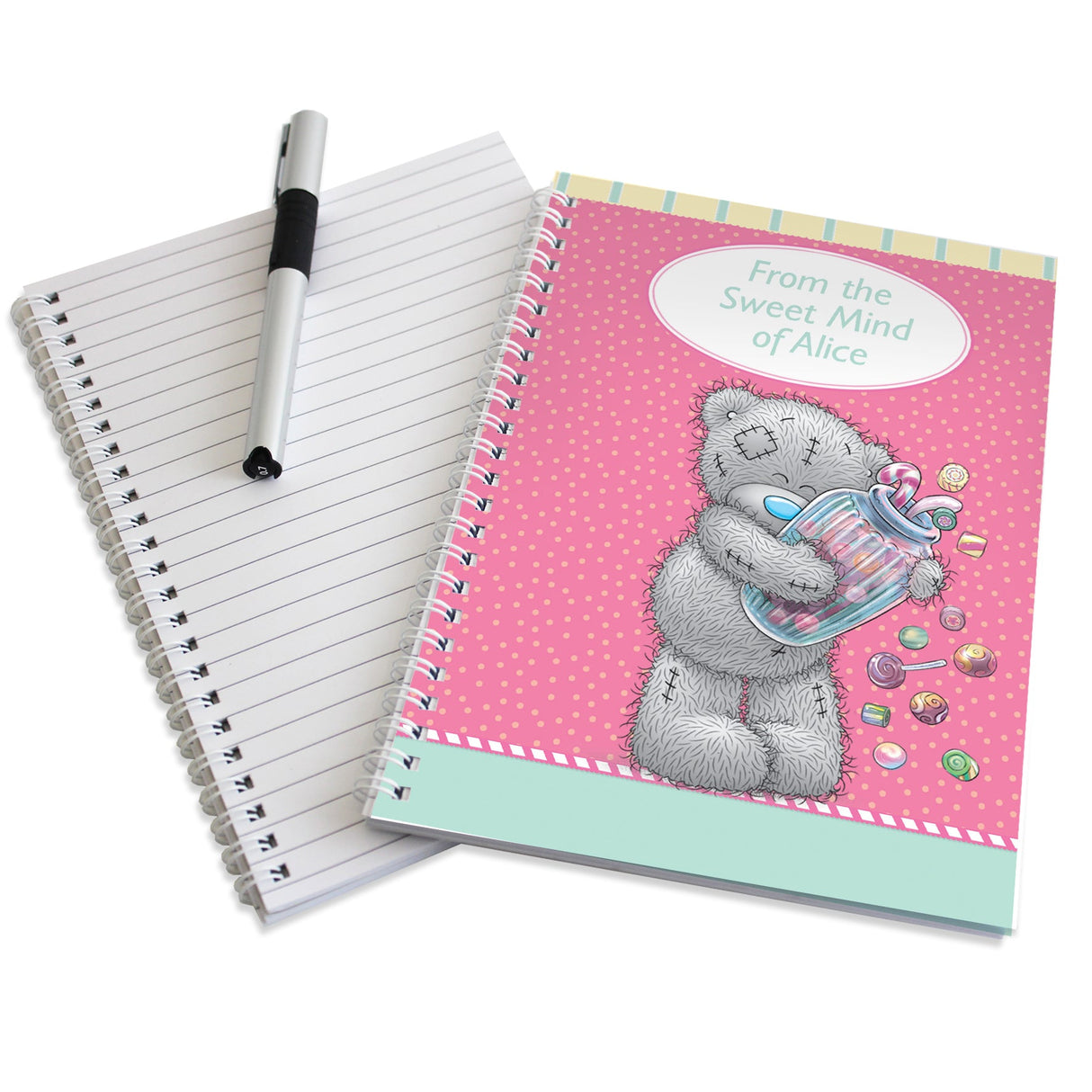 Personalised Me to You Candy Girl A5 Notebook - Shop Notebooks At Gift Moments - 3
