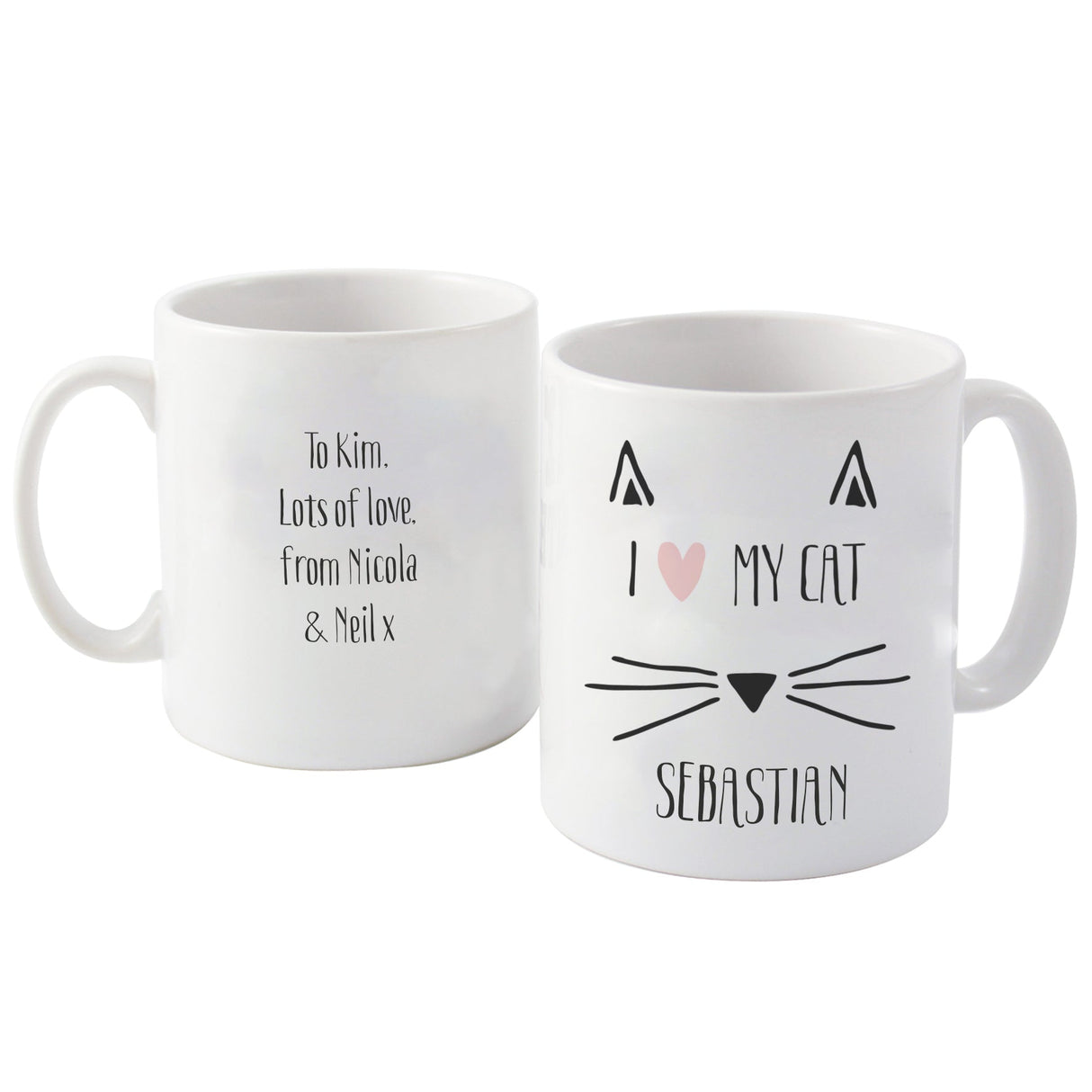 Personalised Cat Features Mug: 3 - Mugs By Gift Moments