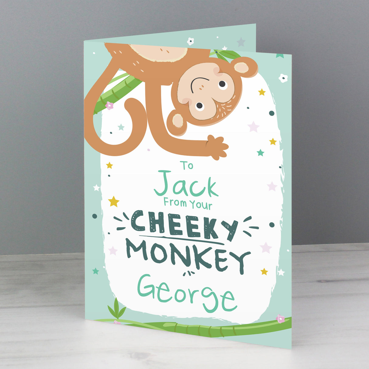Personalised From Your Cheeky Monkey Card: 5 - Greeting Cards By Gift Moments