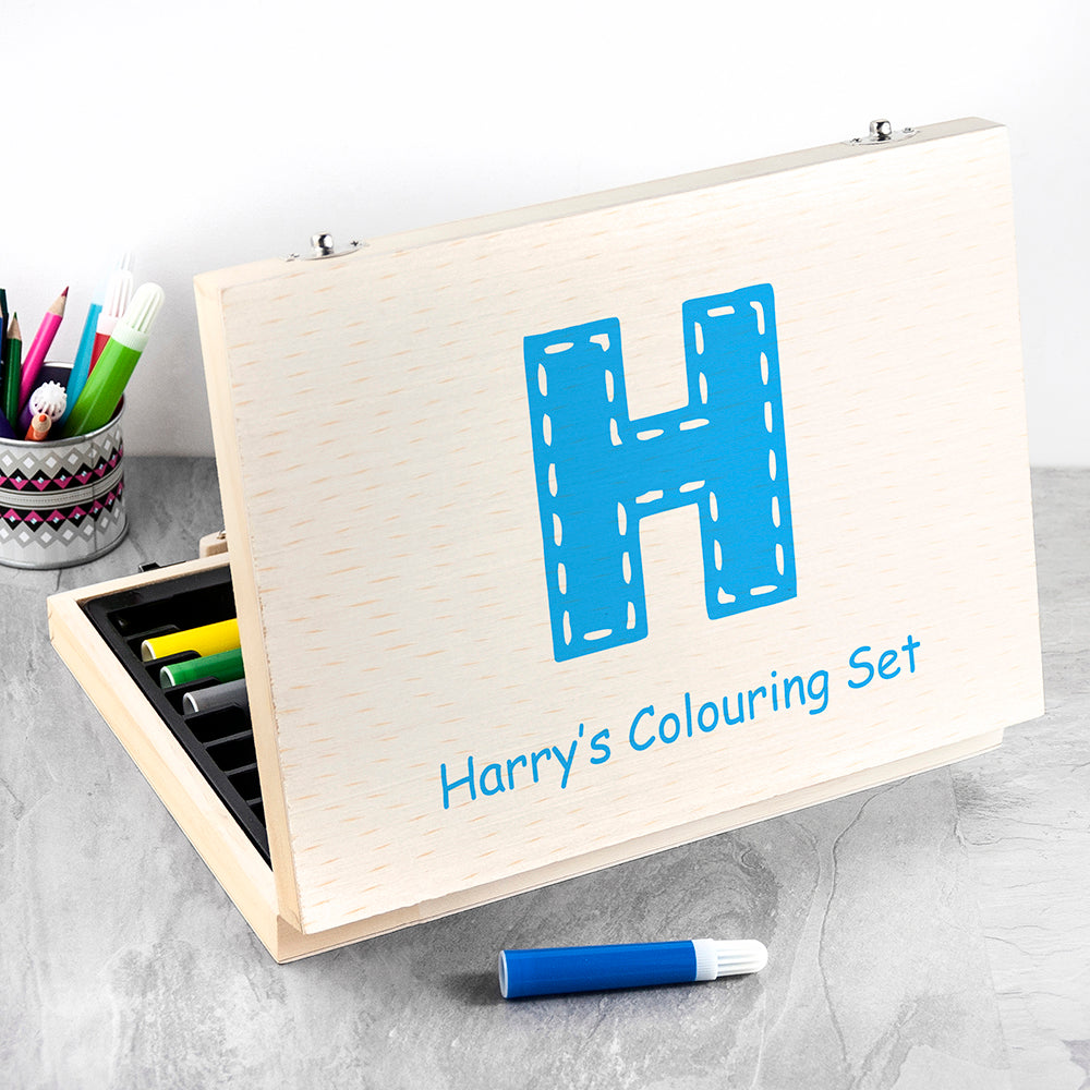 Personalised Children’s 63-Piece Colouring Sets: 8 - Pencil Cases & Sets By Gift Moments
