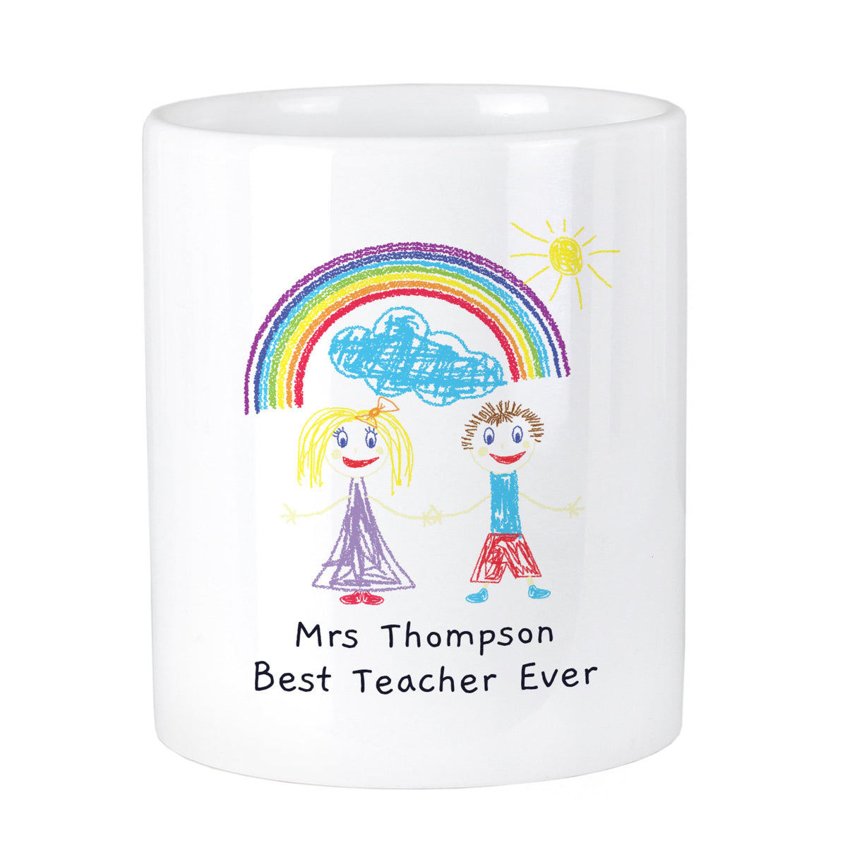 Personalised Childrens Drawing Photo Storage Pot: 5 - Storage By Gift Moments