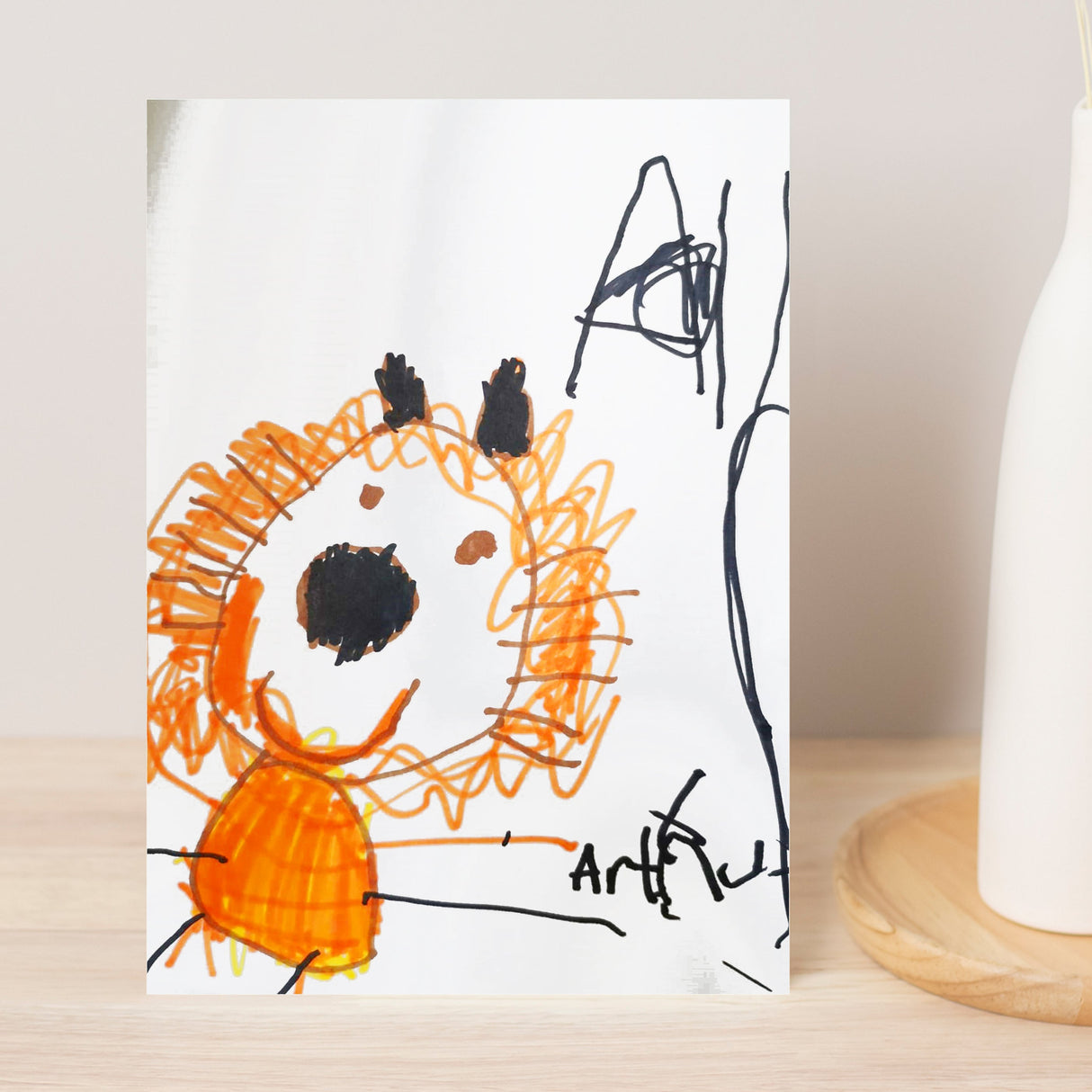 Personalised Childrens Drawing Photo Upload Card: 7 - Greeting Cards By Gift Moments