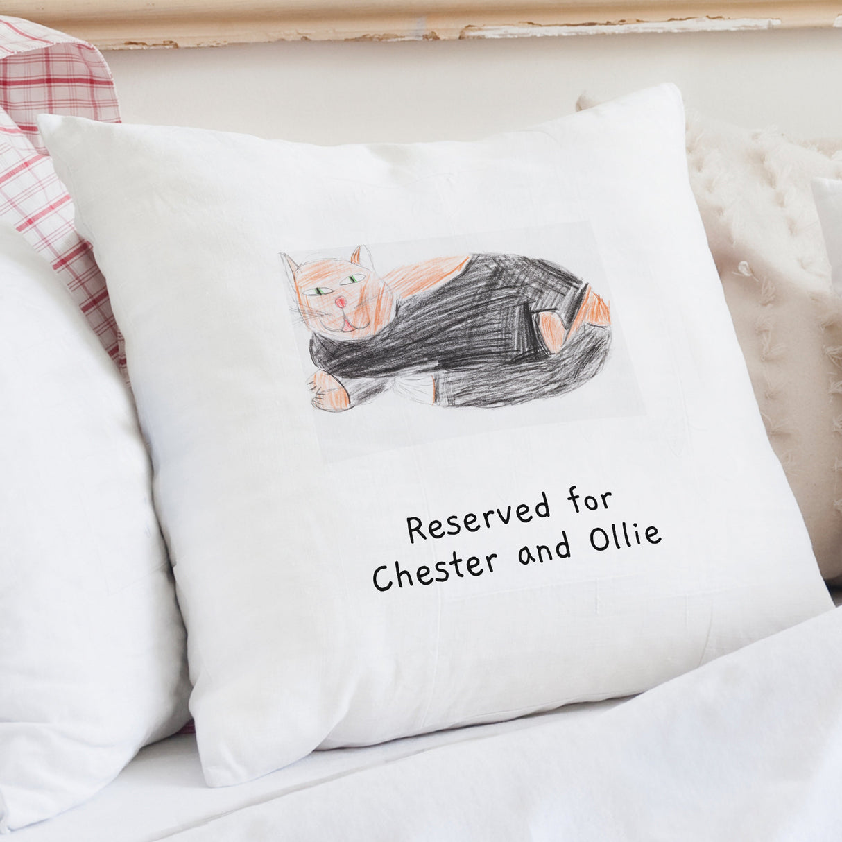 Personalised Childrens Drawing Photo Upload Cushion: 3 - Cushions By Gift Moments