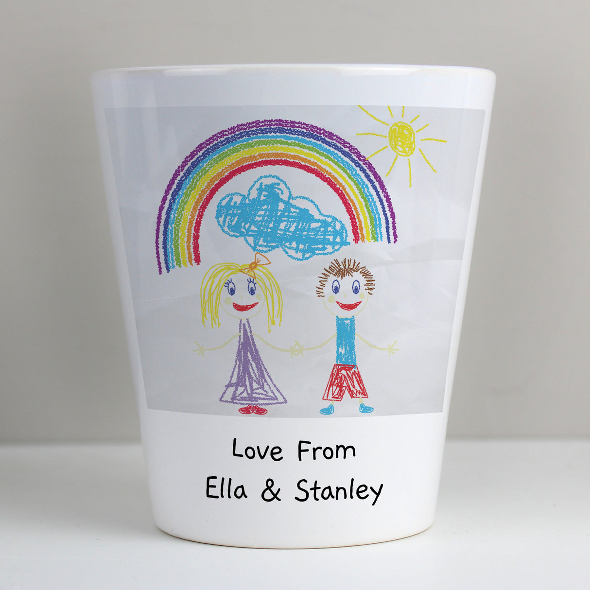 Personalised Childrens Drawing Photo Upload Plant Pot: 8 - Pots & Planters By Gift Moments