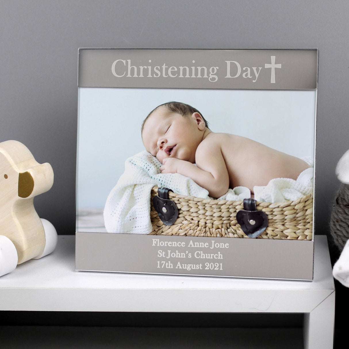 Personalised Christening Day 6x4 Photo Frame: 1 - Photo Frames By Gift Moments