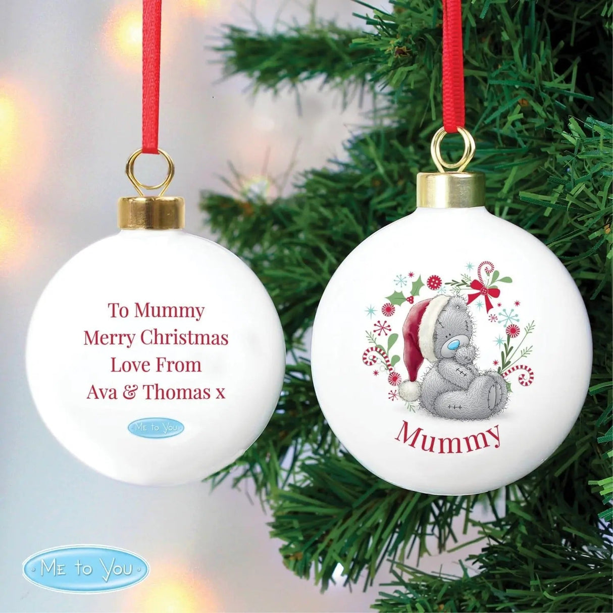 Personalised Me To You Christmas Bauble: 1 - Christmas Baubles