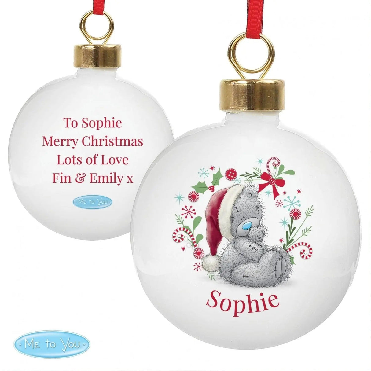 Personalised Me To You Christmas Bauble: 4 - Christmas Baubles