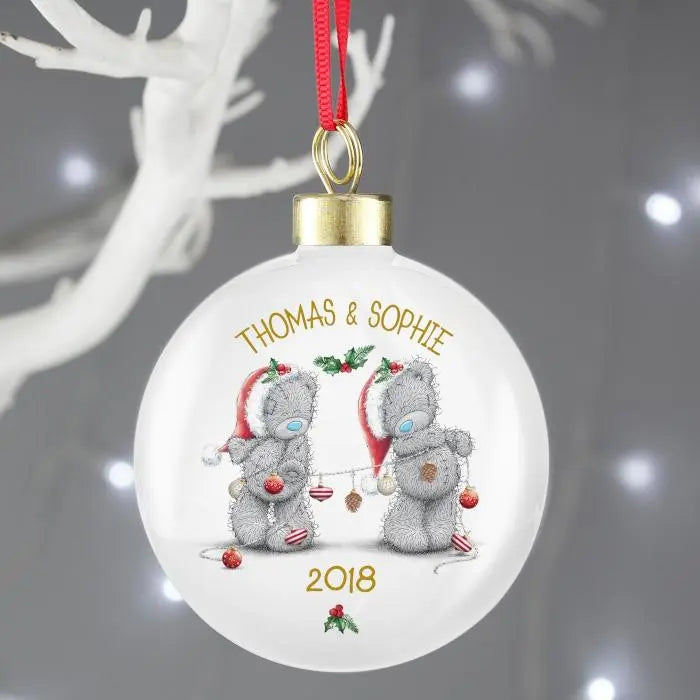 Personalised Me to You Christmas Couple’s Bauble: 1 - Christmas Baubles