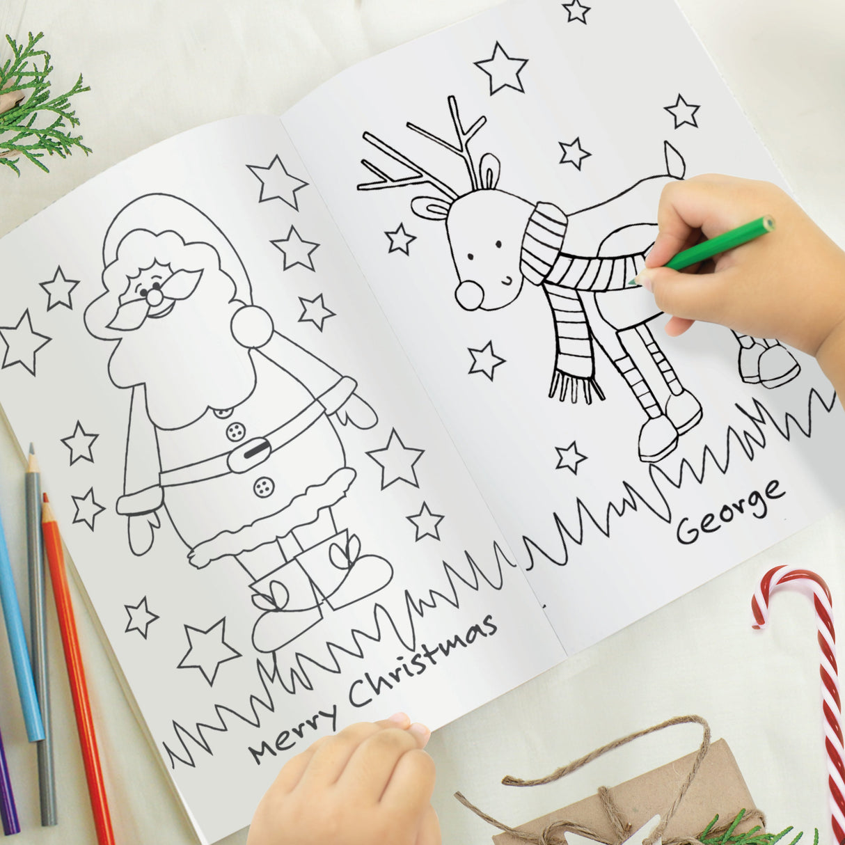 Personalised Its Christmas Elf Colouring Book: 2 - Books By Gift Moments