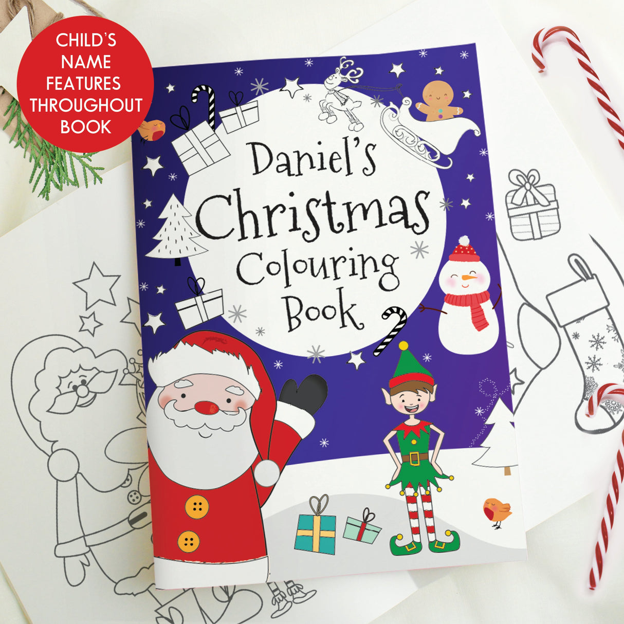 Personalised Its Christmas Elf Colouring Book: 5 - Books By Gift Moments