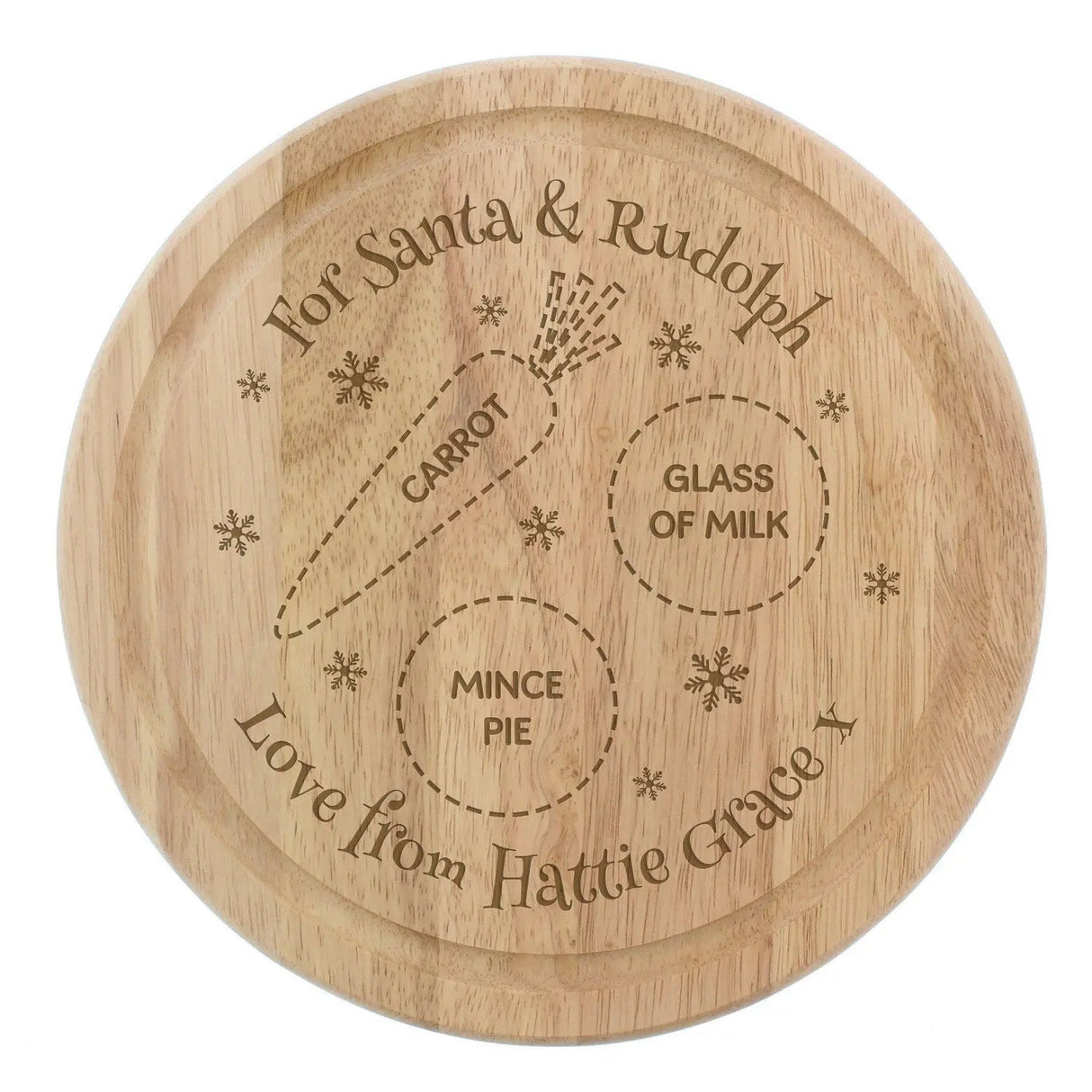 Personalised Christmas Eve Mince Pie Board - Shop Christmas Decorations At Gift Moments - 4