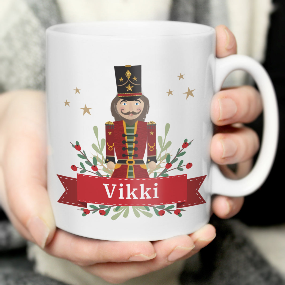 Personalised Christmas Nutcracker Mug: 1 - Mugs By Gift Moments