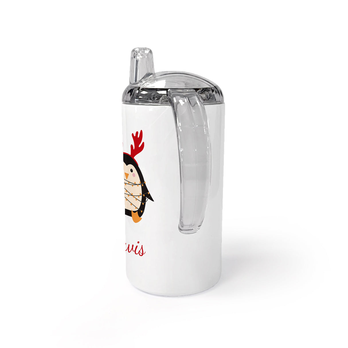Personalised Christmas Penguin Kids Sippy Cup - Shop Kids Bottles At Gift Moments - 2