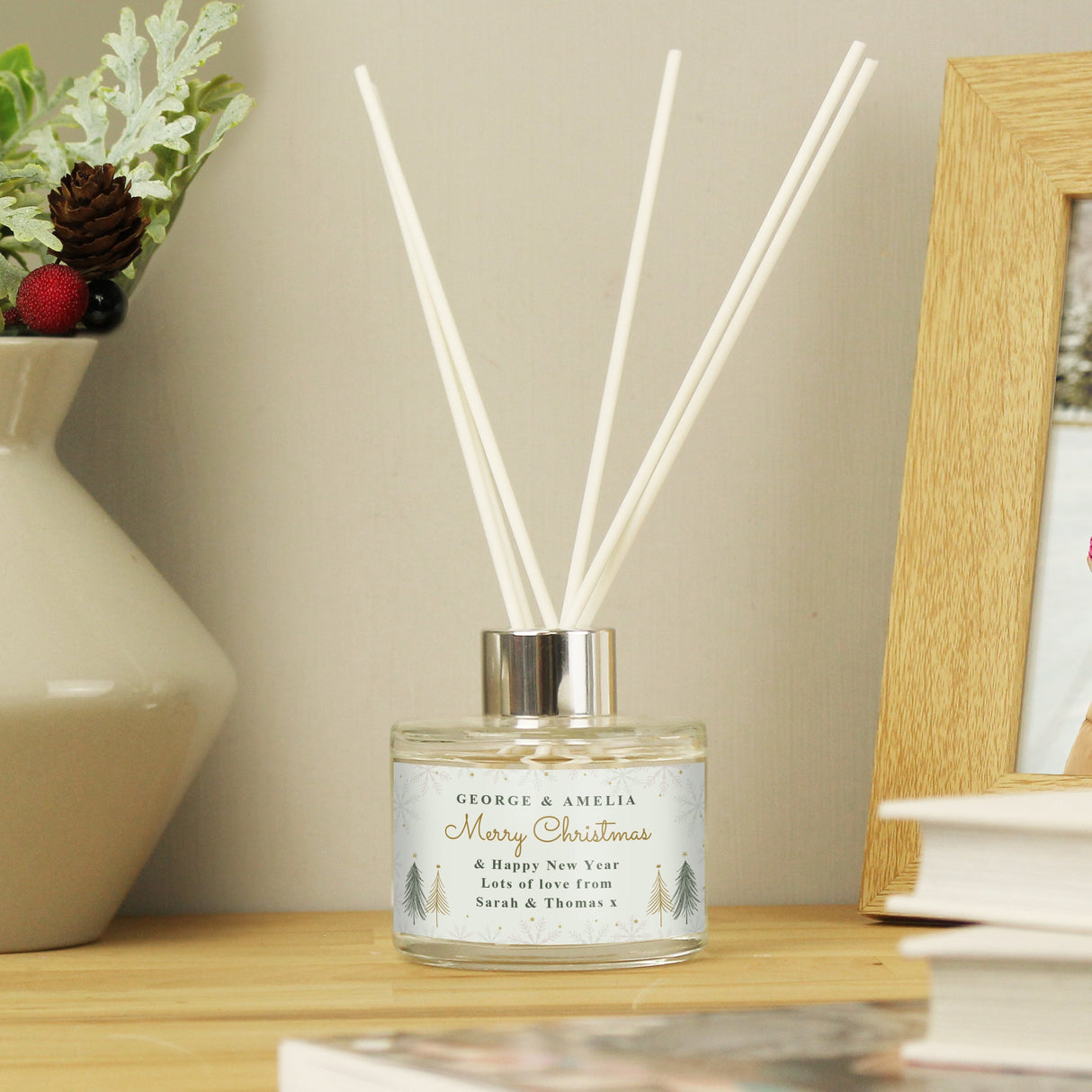 Personalised Christmas Tree Diffuser: 4 - Reed Diffusers By Gift Moments