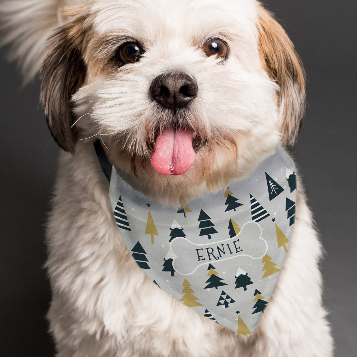 Personalised Christmas Tree Dog Bandana - Shop Pet Products At Gift Moments - 2