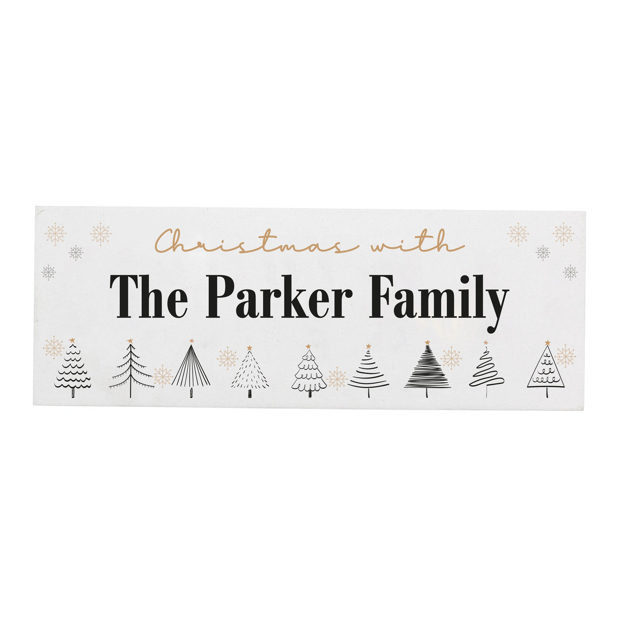 Personalised Christmas Tree Wooden Mantel Ornament - Shop Christmas Decorations At Gift Moments - 5