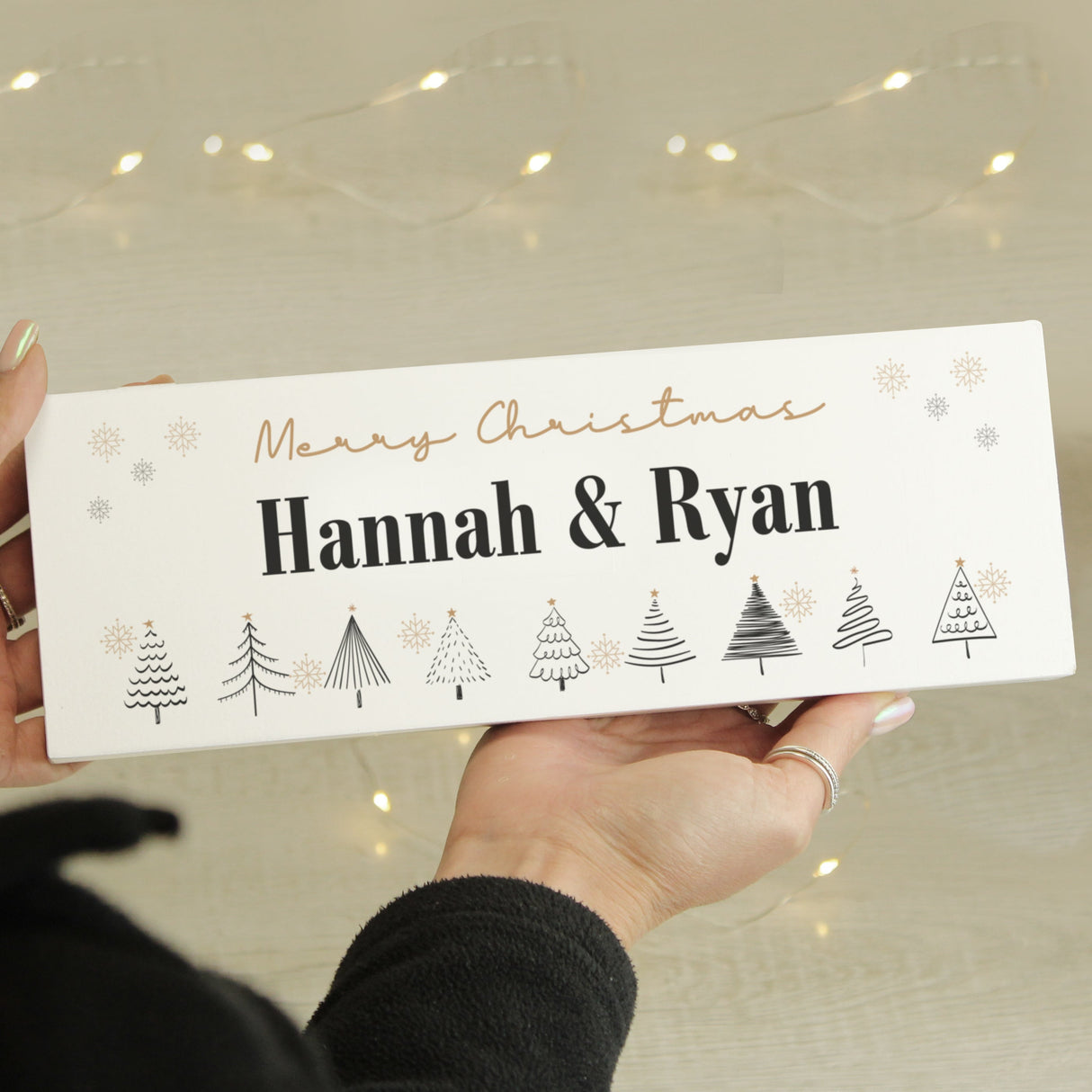 Personalised Christmas Tree Wooden Mantel Ornament - Shop Christmas Decorations At Gift Moments - 3