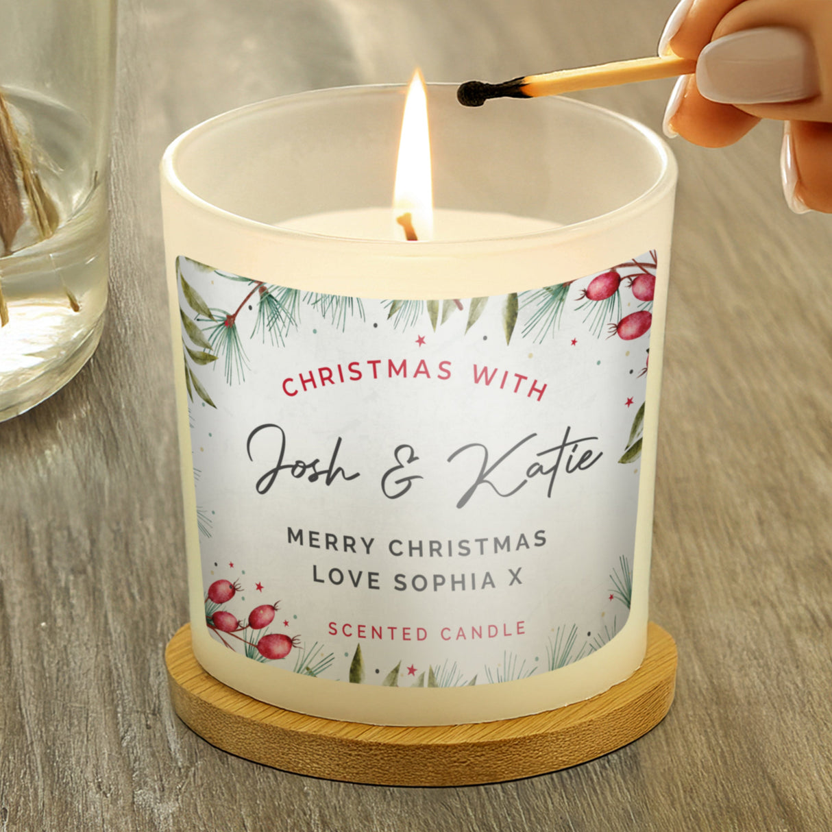 Personalised Christmas With... Scented Jar Candle - Shop Candles At Gift Moments - 3
