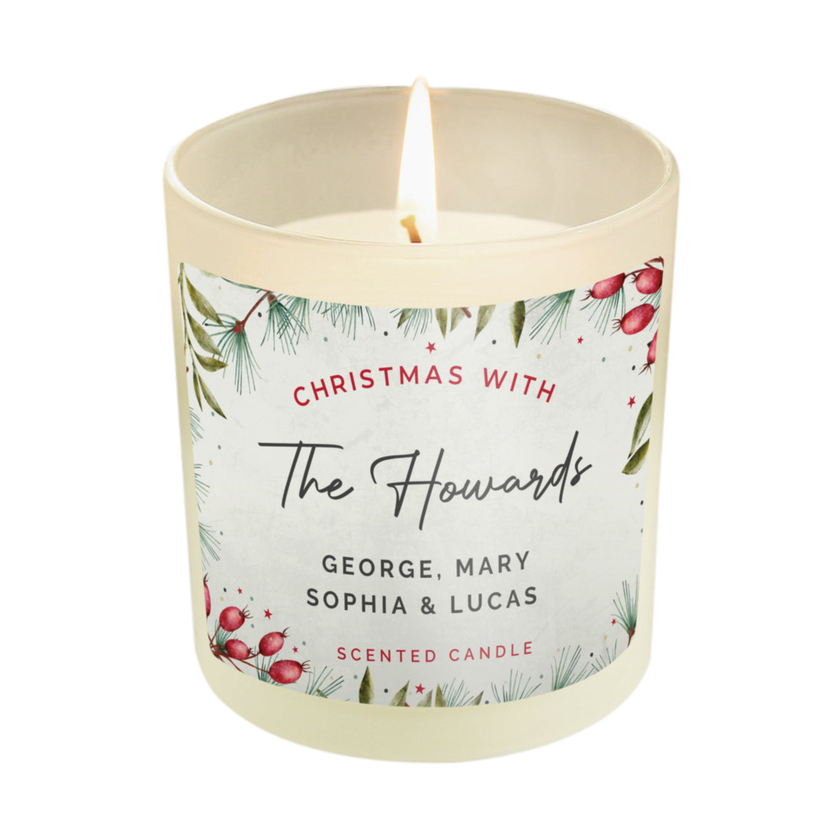 Personalised Christmas With... Scented Jar Candle - Shop Candles At Gift Moments - 5
