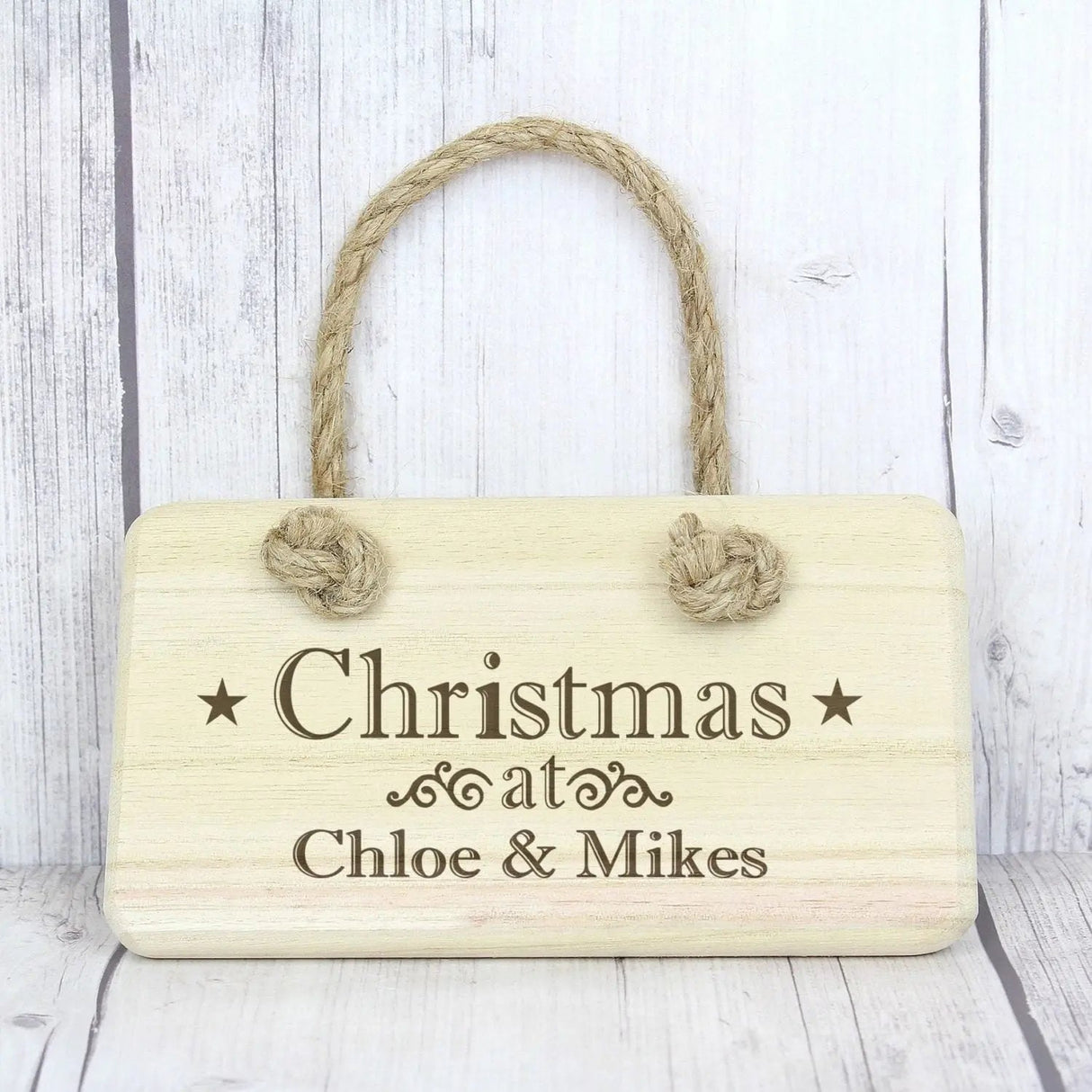 Personalised Christmas Wooden Sign: 1 - Signs & Plaques By Gift Moments