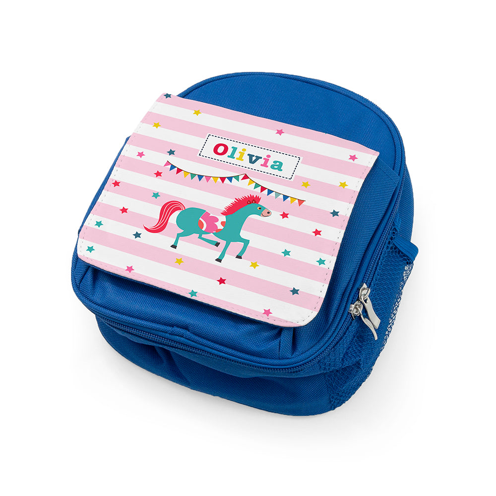 Personalised Circus Themed Blue Lunch Bags: 6 - Lunch Boxes & Bags By Gift Moments