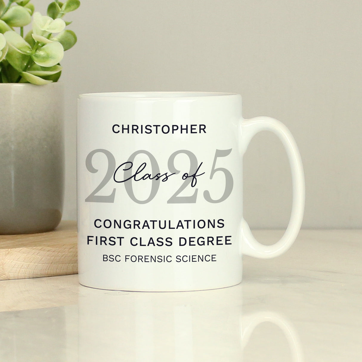 Personalised Class of Graduation Mug: 6 - Mugs By Gift Moments