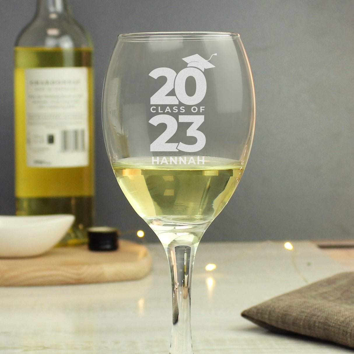 Personalised Class of Graduation Wine Glass: 4 - Wine Glasses By Gift Moments