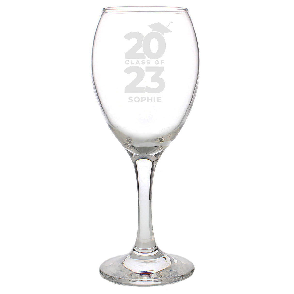 Personalised Class of Graduation Wine Glass: 5 - Wine Glasses By Gift Moments