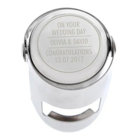 Personalised Classic Bottle Stopper: 4 - Barware By Gift Moments