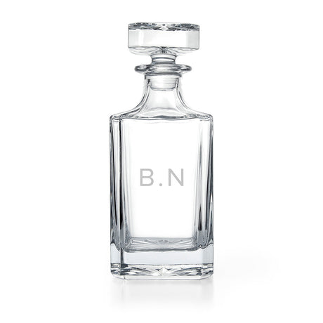 Personalised Classic Initials Square Decanter: 4 Barware By Gift Moments