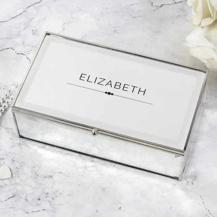 Personalised Classic Mirrored Jewellery Box - Shop Jewellery Boxes At Gift Moments - 2