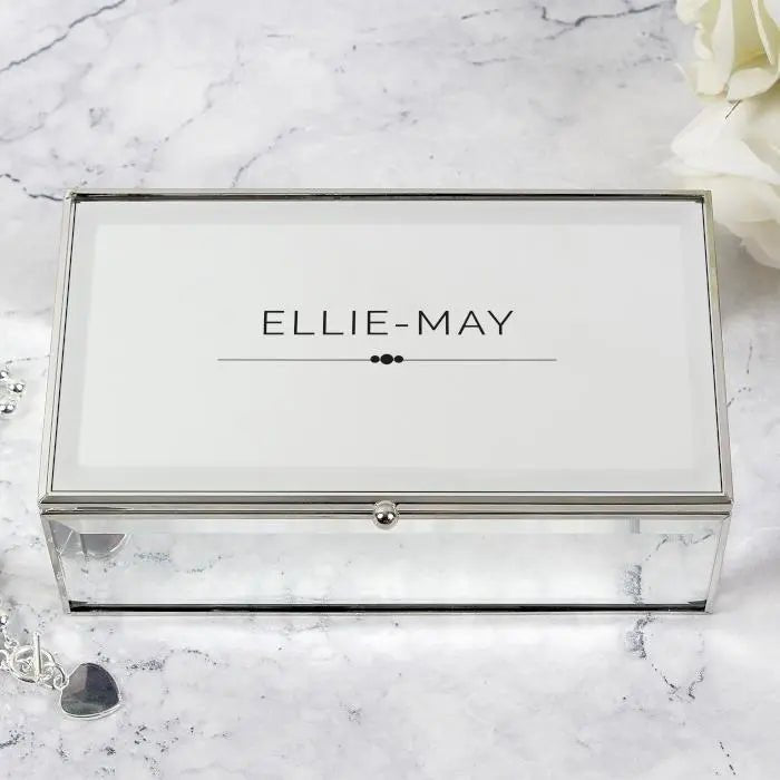 Personalised Classic Mirrored Jewellery Box - Shop Jewellery Boxes At Gift Moments - 1