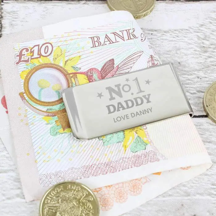 Personalised Classic Money Clip: 3 - Wallets & Money Clips By Gift Moments