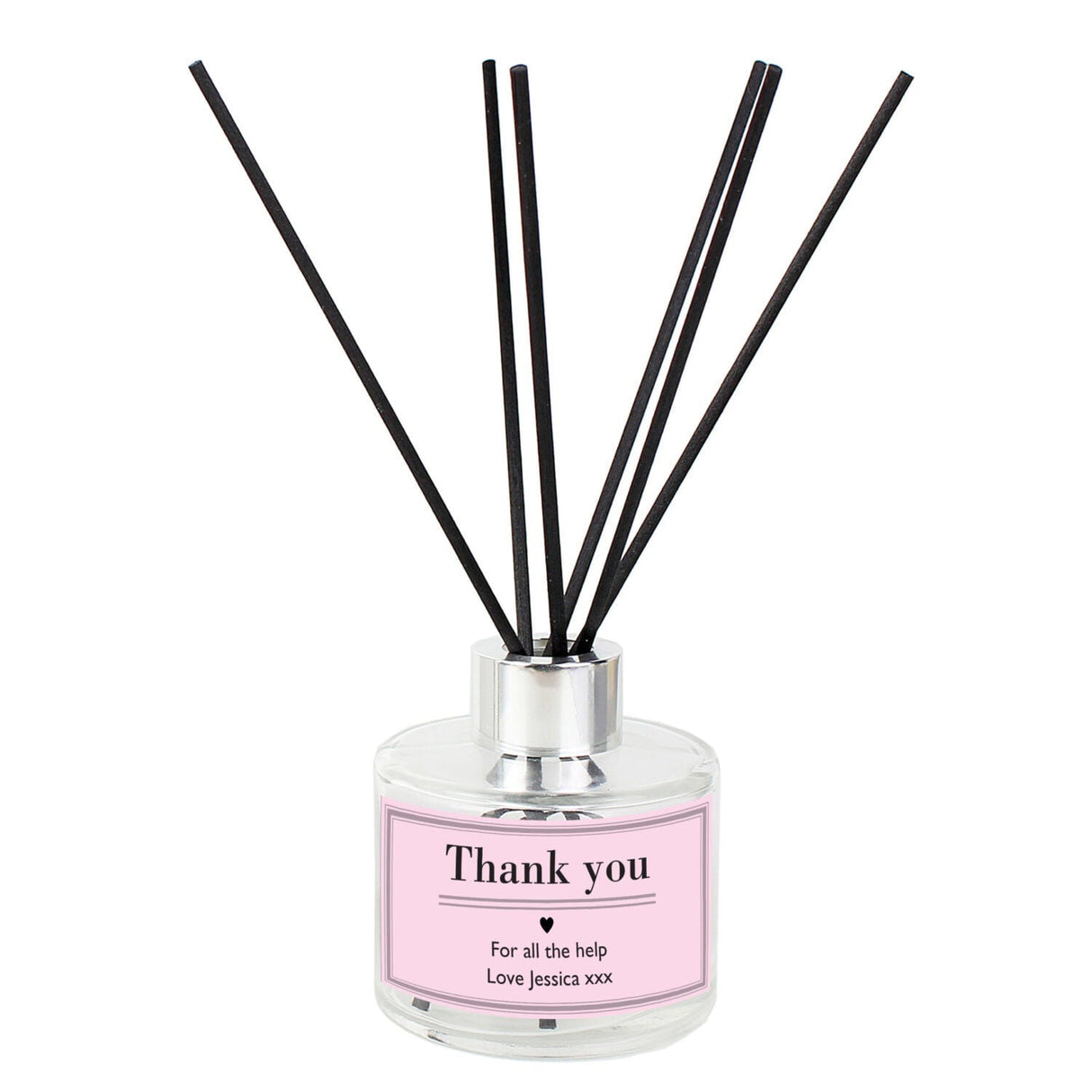 Personalised Classic Pink Reed Diffuser: 3 - Reed Diffusers By Gift Moments