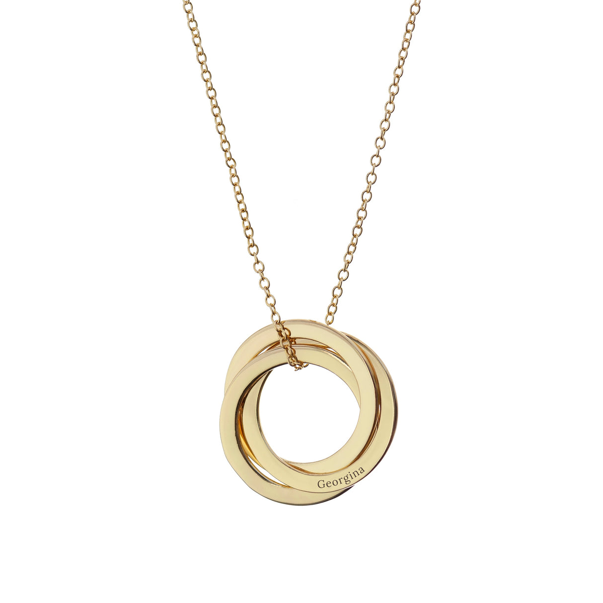 Personalised Classic Russian Ring Necklaces: 7 - Necklaces By Gift Moments