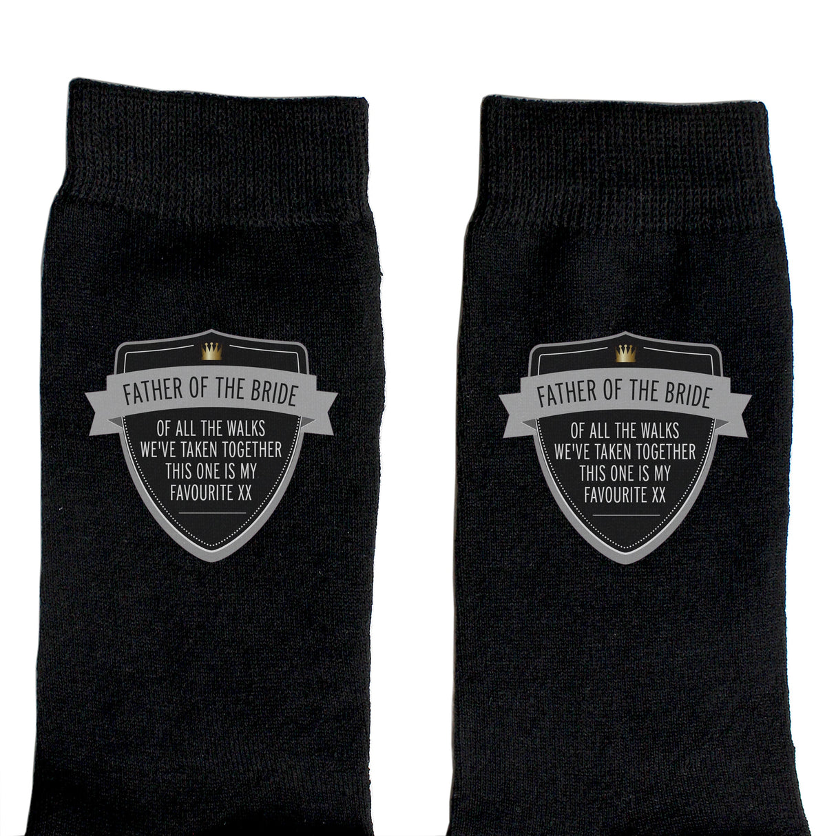 Personalised Classic Shield Men’s Socks: 4 - Clothing By Gift Moments