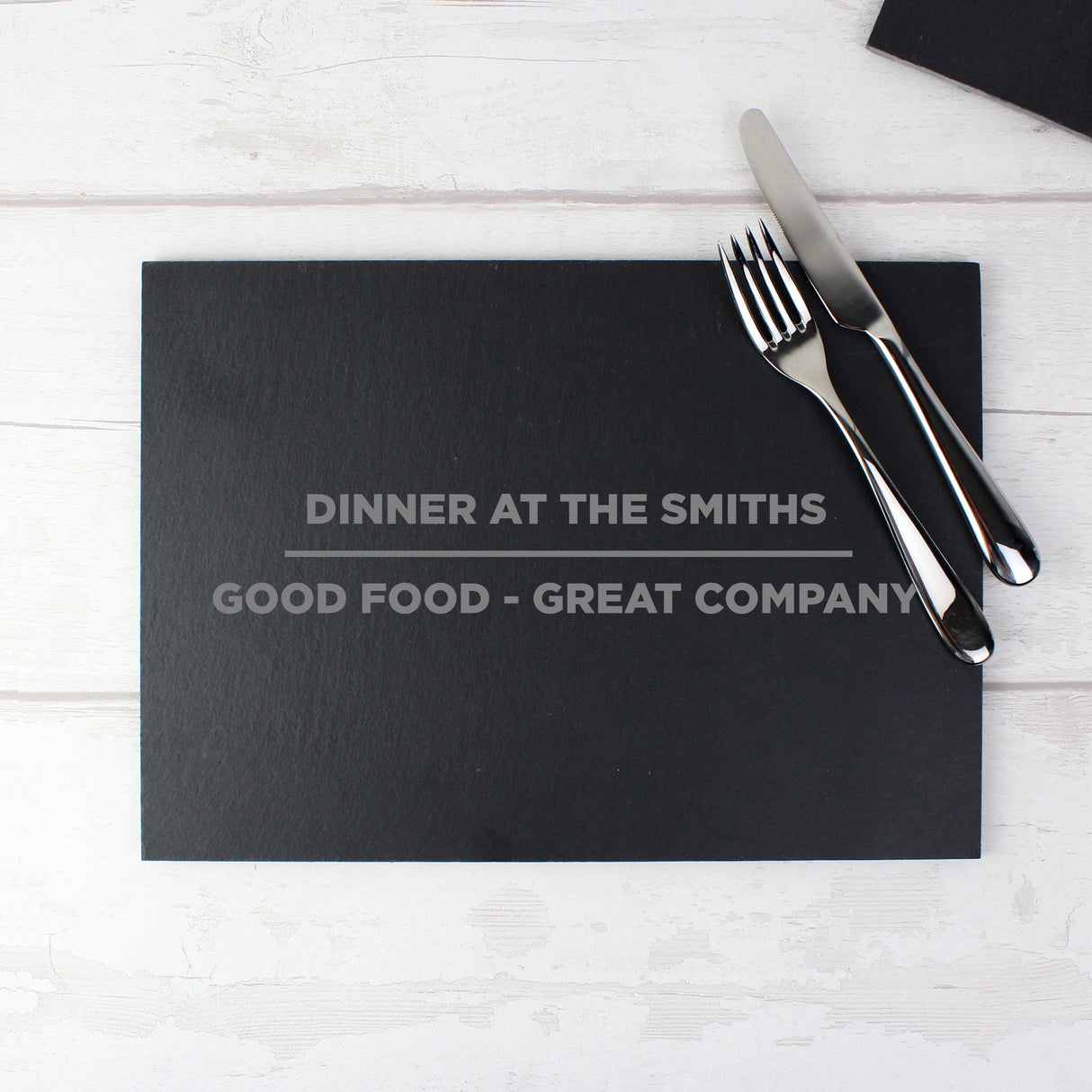 Personalised Classic Slate Rectangle Placemat: 3 - Placemats By Gift Moments