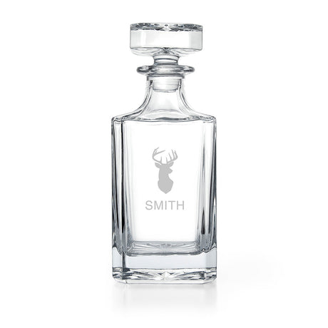 Personalised Classic Stag Square Decanter: 6 Barware By Gift Moments