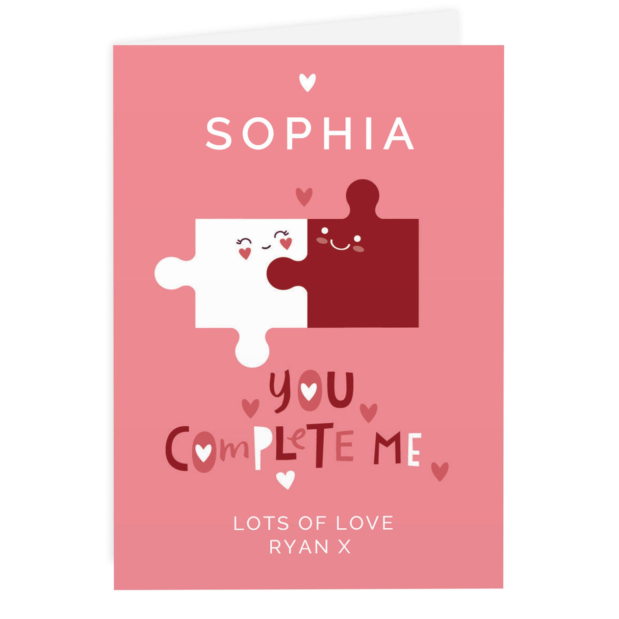 Personalised You Complete Me Card: 4 - Greeting Cards By Gift Moments