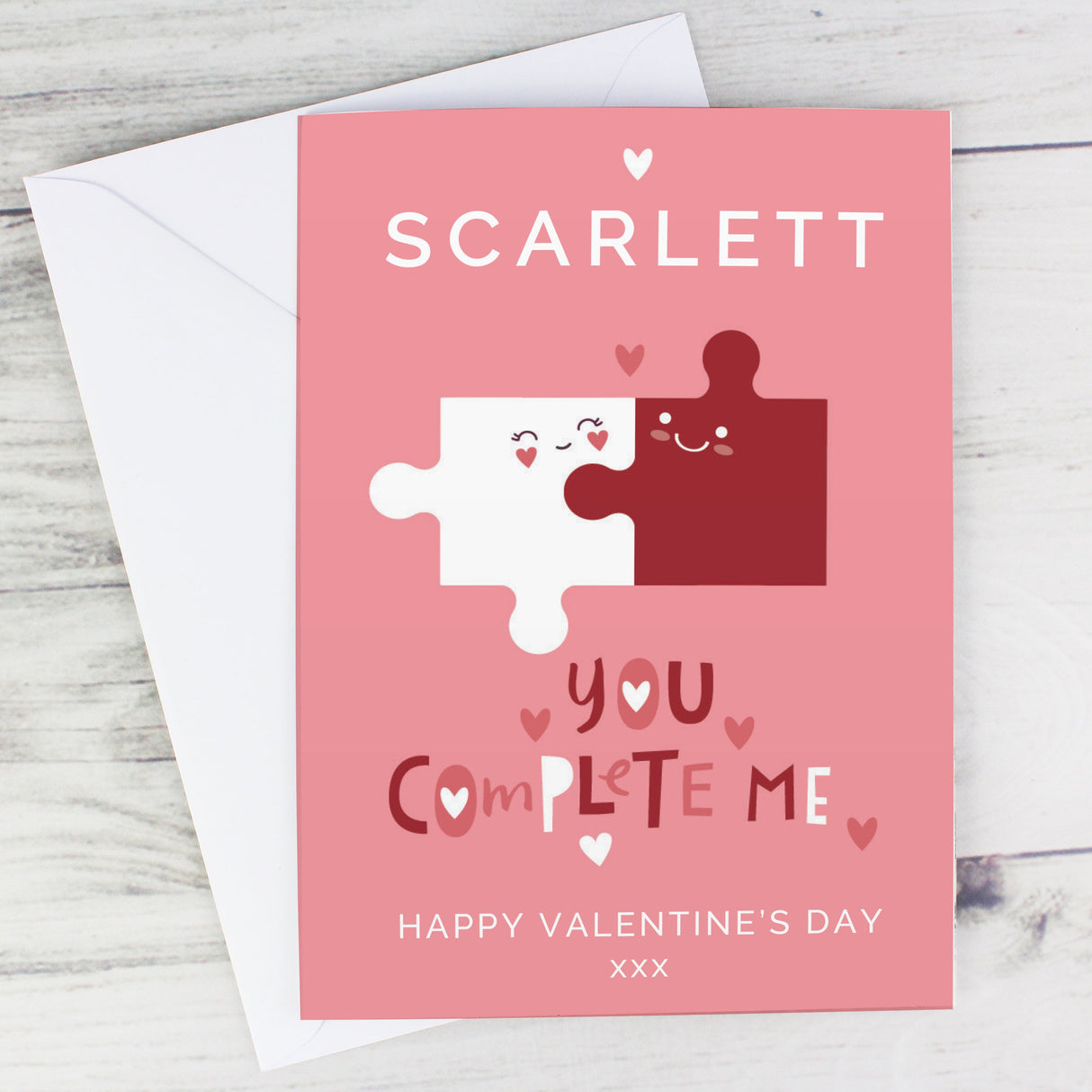 Personalised You Complete Me Card: 1 - Greeting Cards By Gift Moments
