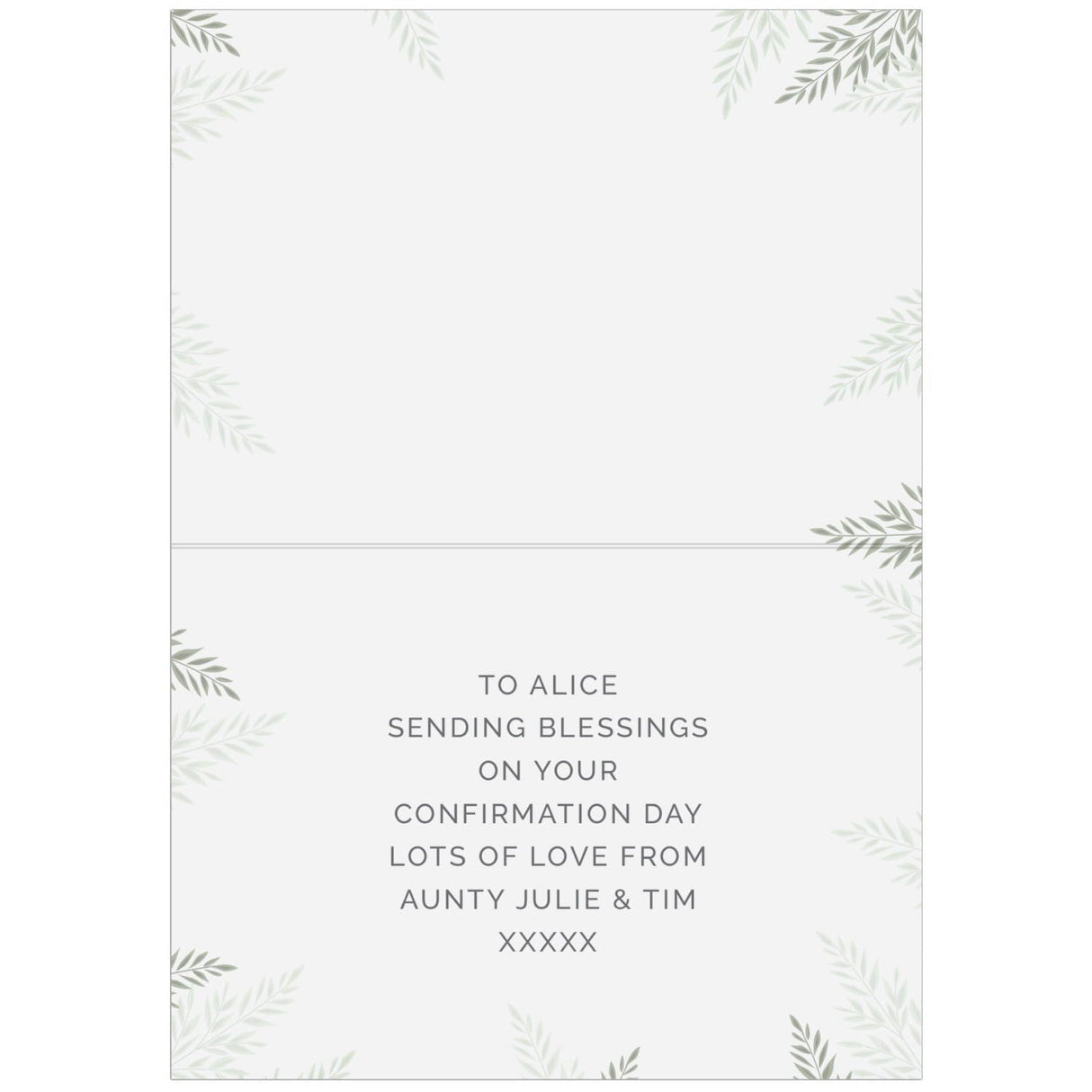 Personalised Confirmation Card: 4 - Greeting Cards By Gift Moments