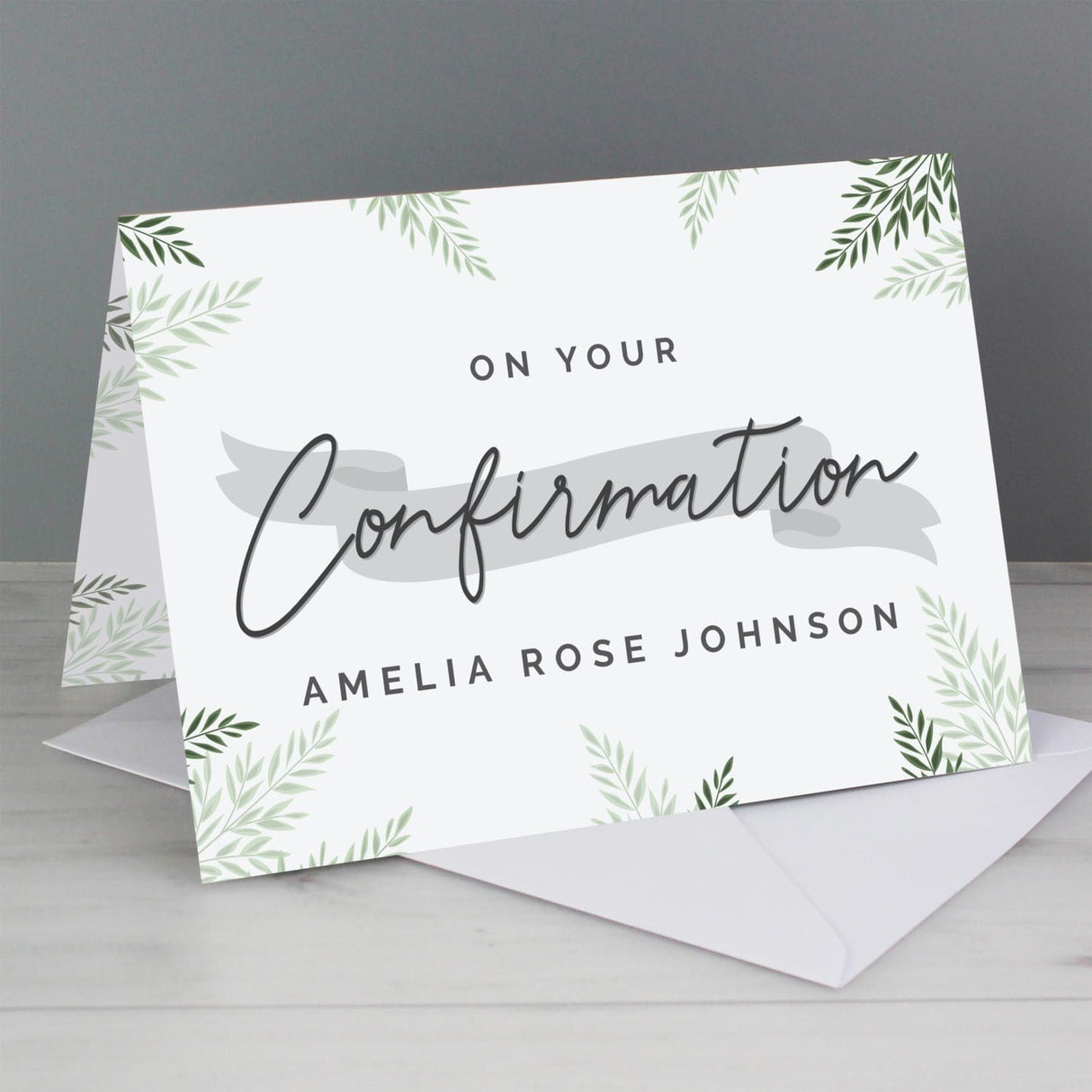 Personalised Confirmation Card: 1 - Greeting Cards By Gift Moments