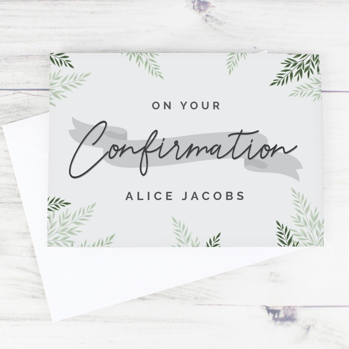 Personalised Confirmation Card: 2 - Greeting Cards By Gift Moments